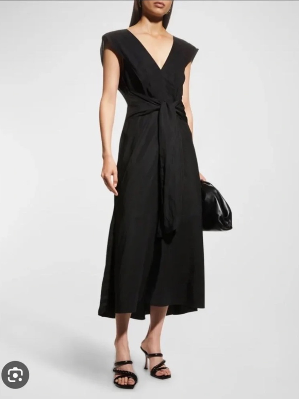 VINCE Flutter Tie Back Dress - Size XL